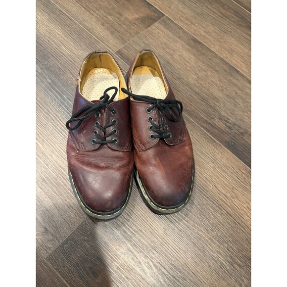 Vtg Dr Martens 1461 Made In England Brown Leather Oxfords Shoes US Men 10 main image 7